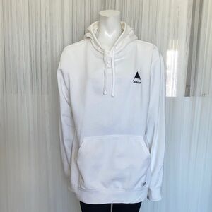 Burton Off White Hoodie with Black Logo
Gender Neutral! Size L